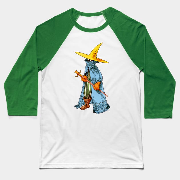 Black Magic Caster Baseball T-Shirt by winsarcade